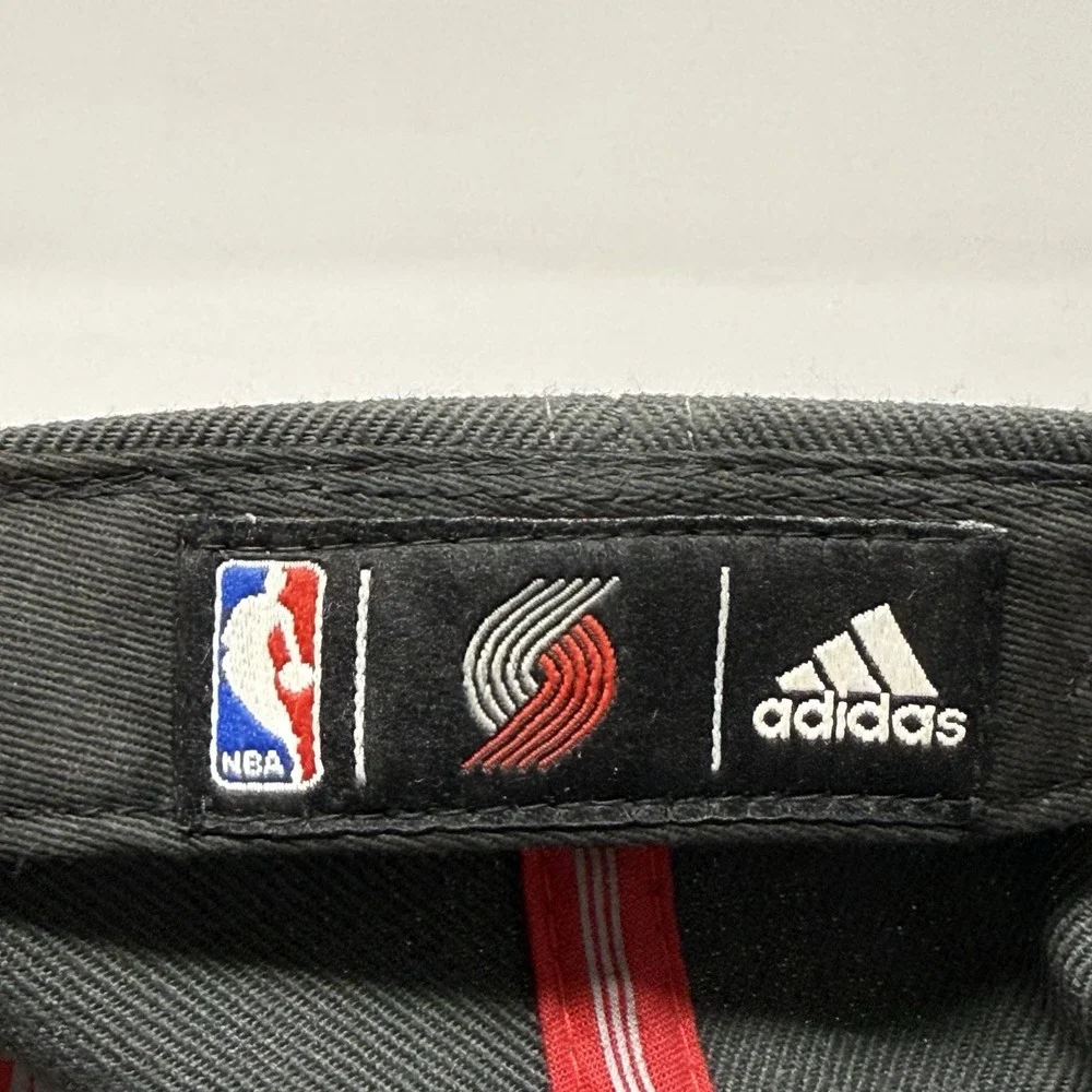 Adidas‎ Portland Trail Blazers Hat Cap Gray Adjustable Snapback Embroidered